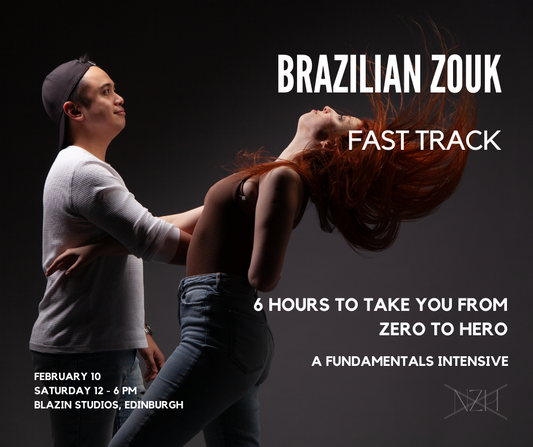 Brazilian Zouk Fast Track 1 Turn focus. Blazin Studios, Brazilian Zouk in Edinburgh.