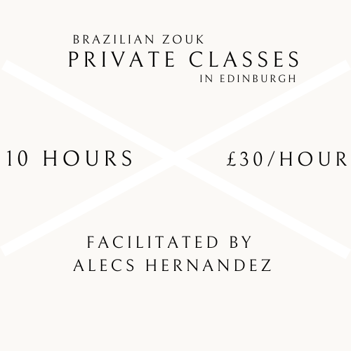 Brazilian Zouk Edinburgh, private classes with Alecs Hernanzez